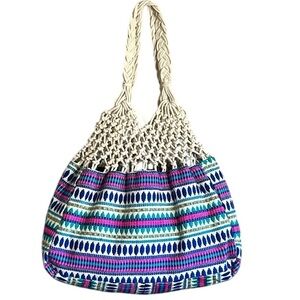 Circus by Sam Edelman Gentry Tote Pink Multicolored Woven Shoulder Bag